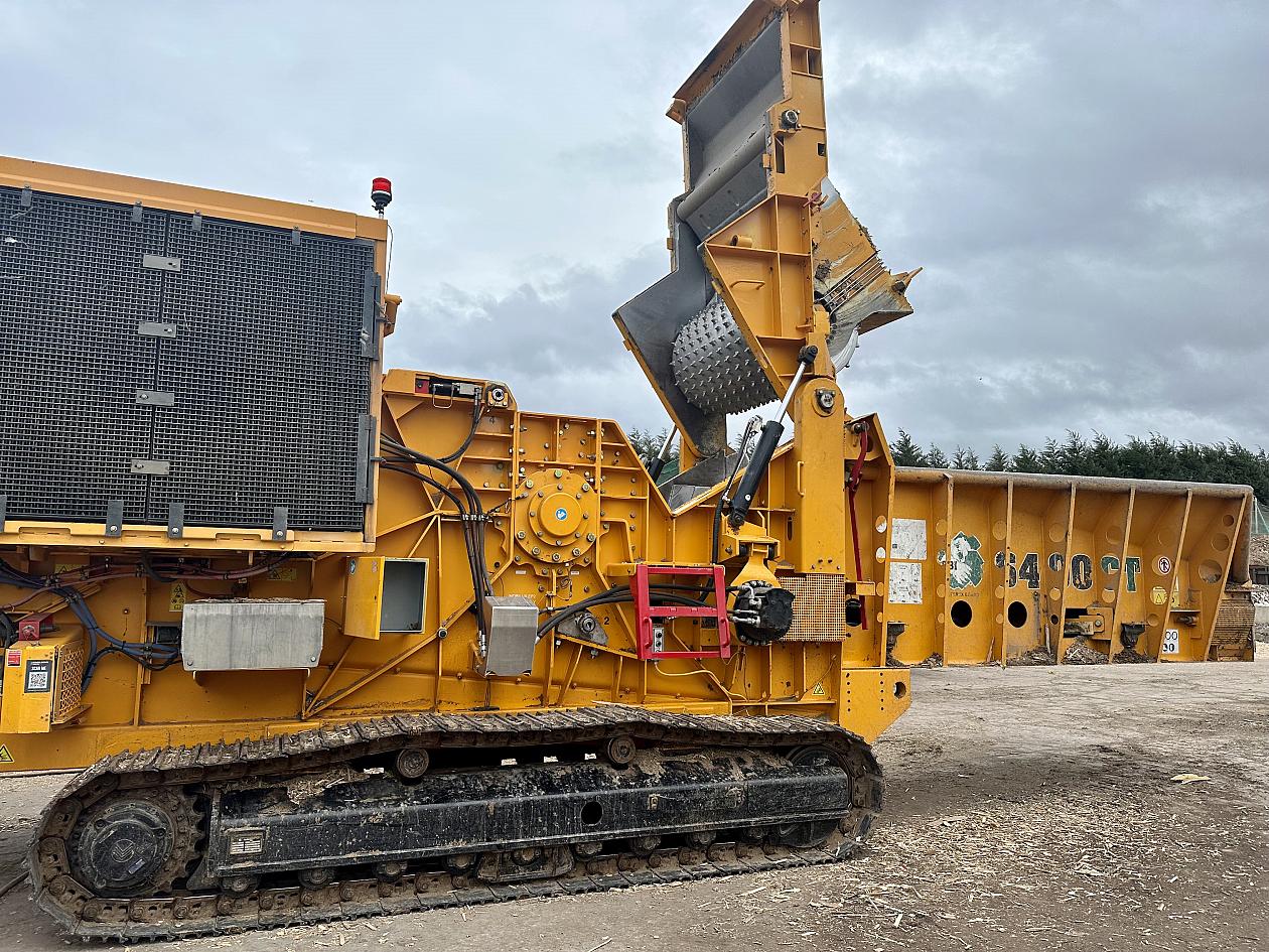 Above: the Smart Shear Pin system fitted to A&A Recycling's CBI 6400CT grinder